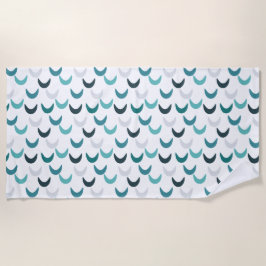 Toalha De Praia Crescentes de Agato Azul