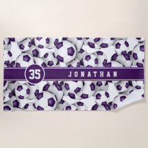 Crianças Torneiras de futebol branco roxo