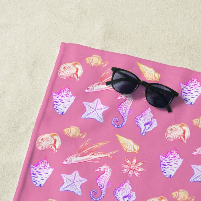 Toalha De Praia Criaturas do oceano (In Situ)