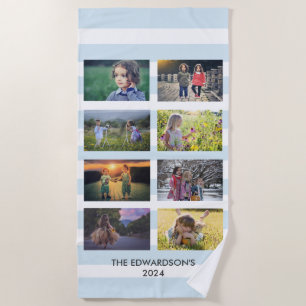 Toalha De Praia Crie sua própria colagem de fotos da família