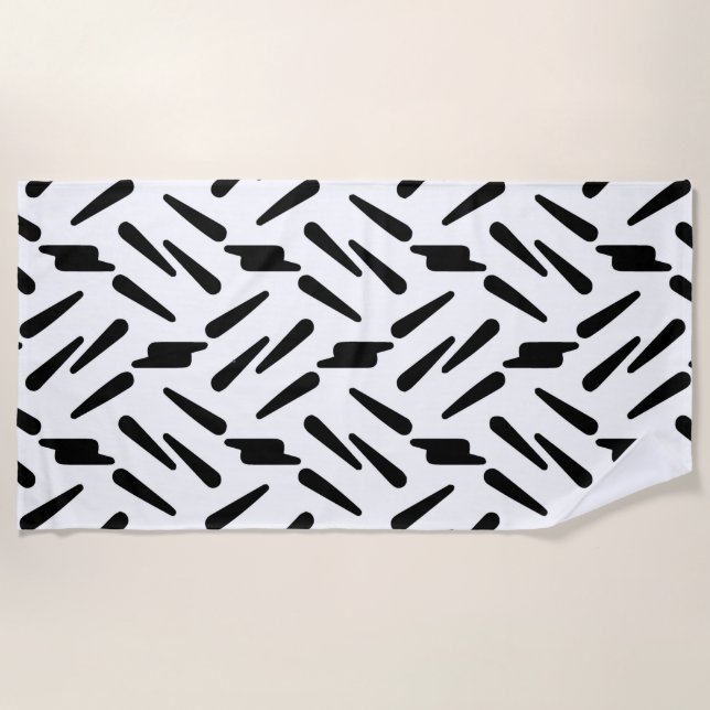 Toalha De Praia Crie sua própria cor sólida simples | Trendy Beach (Frente)