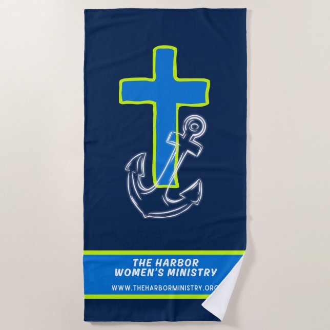 Toalha De Praia Cross & Anchor Beach Towel (Frente)