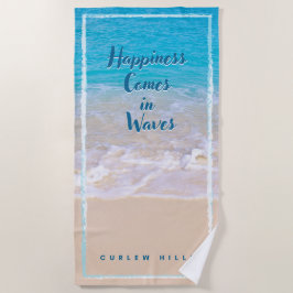 Toalha De Praia Curlew Waves Beach Towel