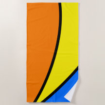 Curvas Ascendentes Modernas Laranja Amarelo Azul