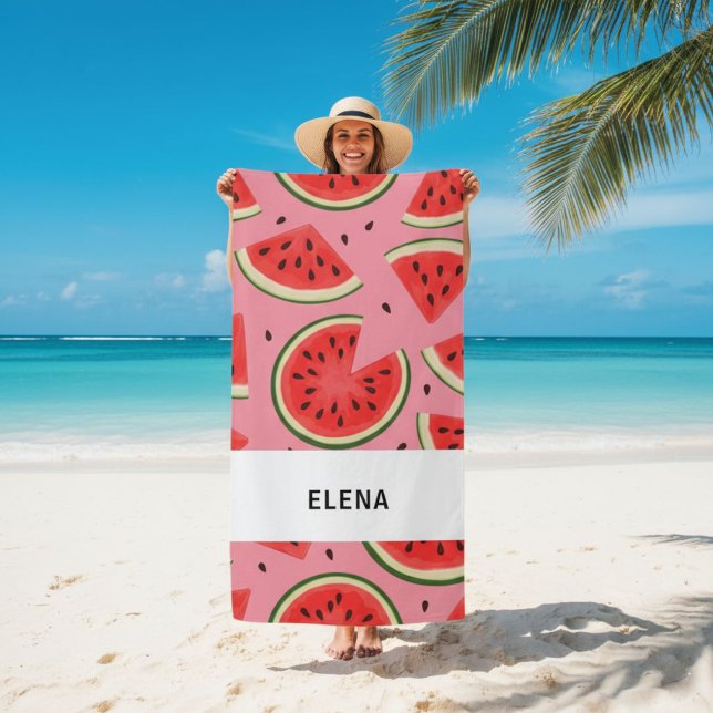 Toalha De Praia Custom Large Watermelon Graphic Beach Towel  (Criador carregado)