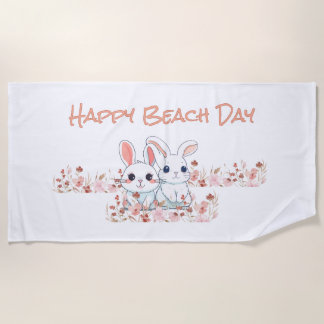 Toalha De Praia Cute Bunny 