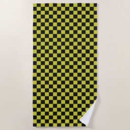 Toalha De Praia Cyber lyme checkerboard pattern