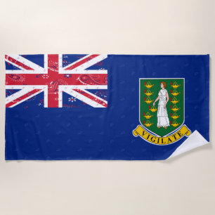 Toalha de praia da bandeira de British Virgin