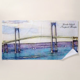 Toalha de praia da ponte RI de Newport