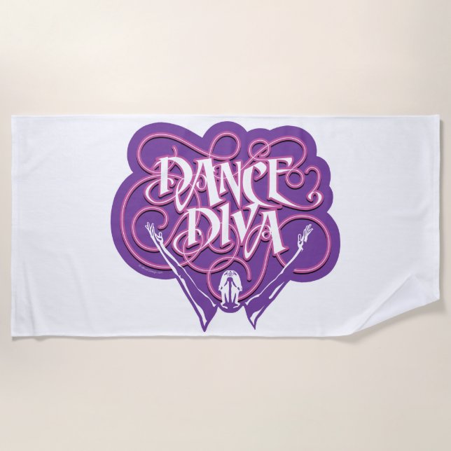 Toalha De Praia Dance Diva Beach Towel (Frente)