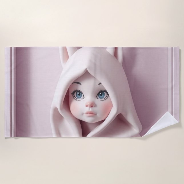 Toalha De Praia „Das Mädchen im Zaubermantel“ (Frente)