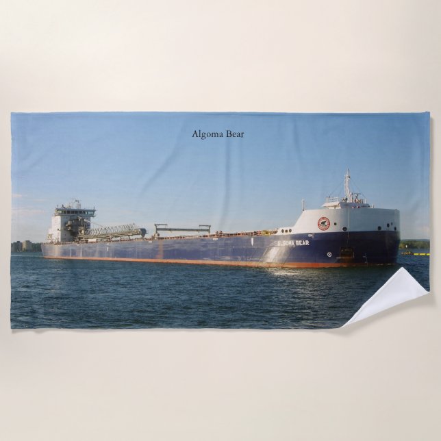 Toalha de praia de Algoma Bear (Frente)