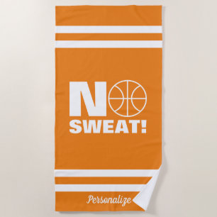 Toalha de praia de basquete No Sweat para o verão