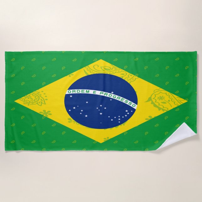 Toalha de praia de Brasil (Frente)