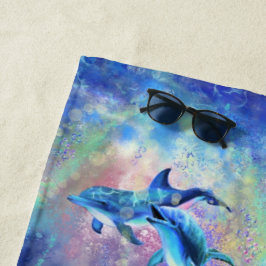 Toalha de praia de golfinhos