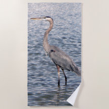 Toalha de praia de Herão Azul