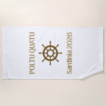 Toalha de Praia de Luxo Poltu Quatu Sailing Helm