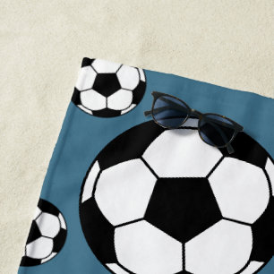 Toalha de Praia de Verão de Futebol Personalizada