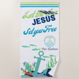 Toalha De Praia Deixe Jesus Te Libertar A Torre De Praia