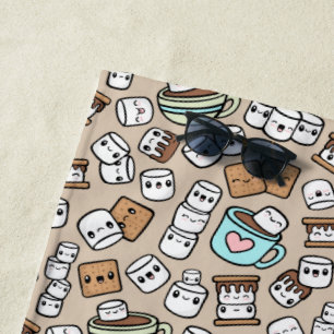 Toalha De Praia Deleites do Marshmallow