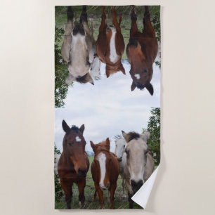 Toalha De Praia Deliciosos problemas com cavalos, Beach Towel