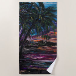 Toalha De Praia Depois da Torre de Praia Brilhante