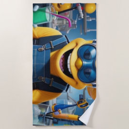 Toalha De Praia „Der verrückte Laborheld – Spaß im Reagenzglas!“