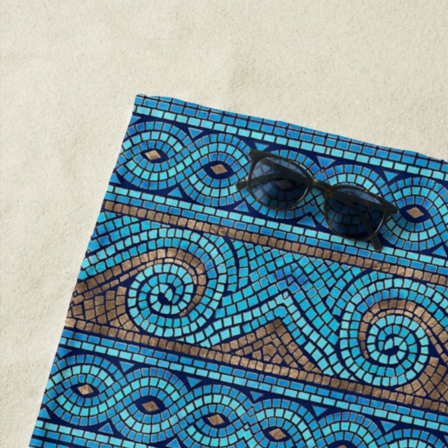 Toalha De Praia Desenho em Mosaico (In Situ)