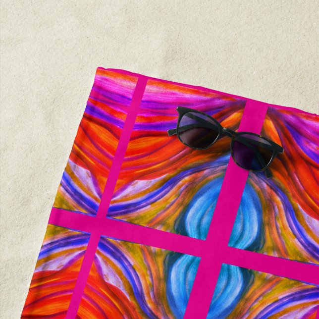 Toalha De Praia Deserto rosa quente Inspiração grande Travesseiro  (In Situ)