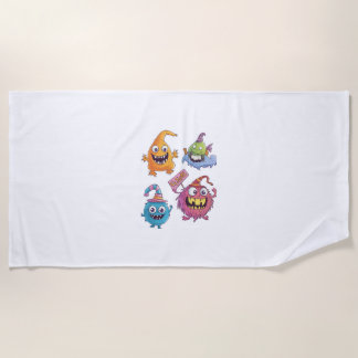 Toalha De Praia Desfile de Monstro das Halloween Candy