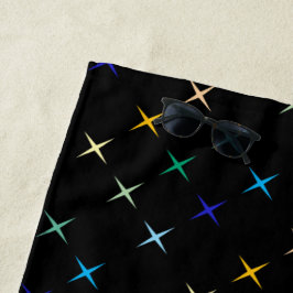 Toalha De Praia Design de Artes Geométricas de Meio século Retroat