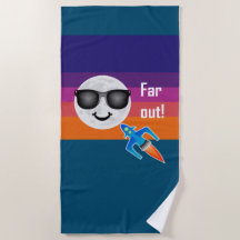 Design de Far Out - Beach Towel