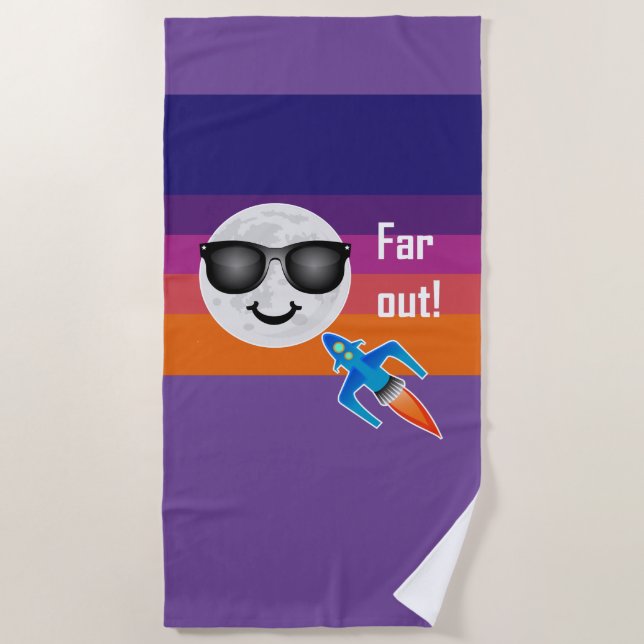 Toalha De Praia Design de Far Out - Beach Towel (Frente)