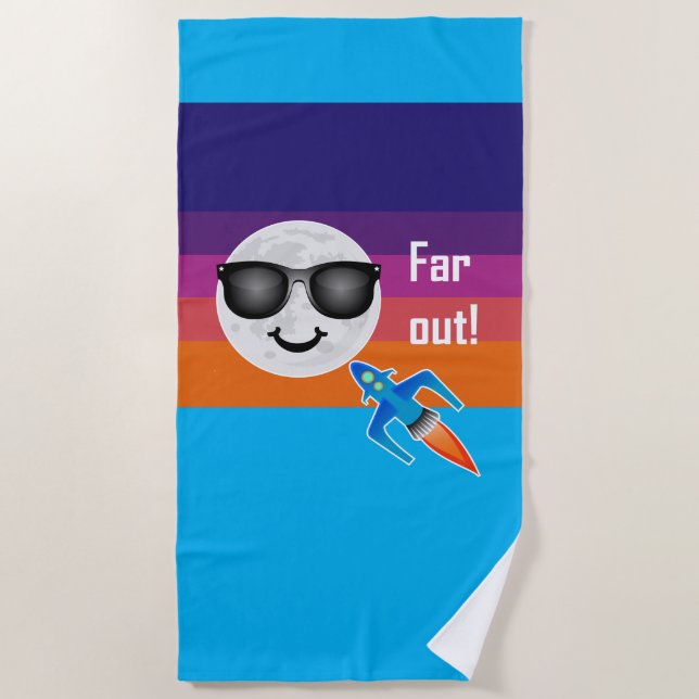 Toalha De Praia Design de Far Out - Beach Towel (Frente)