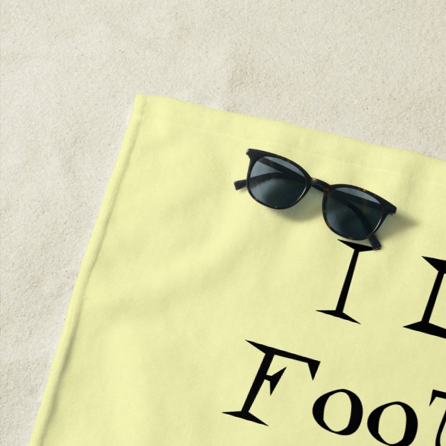 Toalha De Praia Design de futebol personalizado (In Situ)