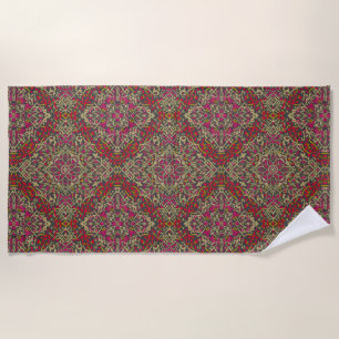 Toalha De Praia Design de Rug Oriental Tradicional