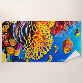 Toalha De Praia Design do Jardim Submarino