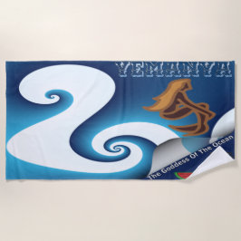 Toalha De Praia Deusa Yemanya Do Oceano