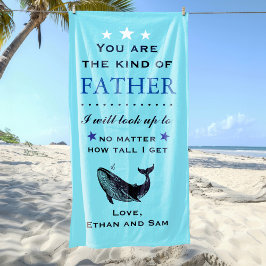 Toalha De Praia Dia de os pais / Pai Aniversário Gift Beach Towel