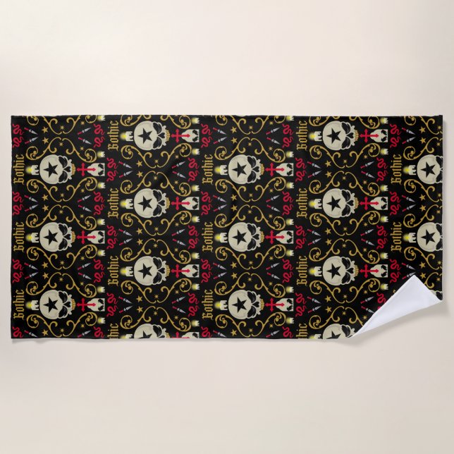 Toalha De Praia Dia do gótico 22 de maio (Frente)