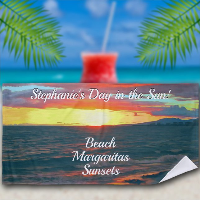 Toalha De Praia Dia maravilhoso no Sol 1490 (Criador carregado)