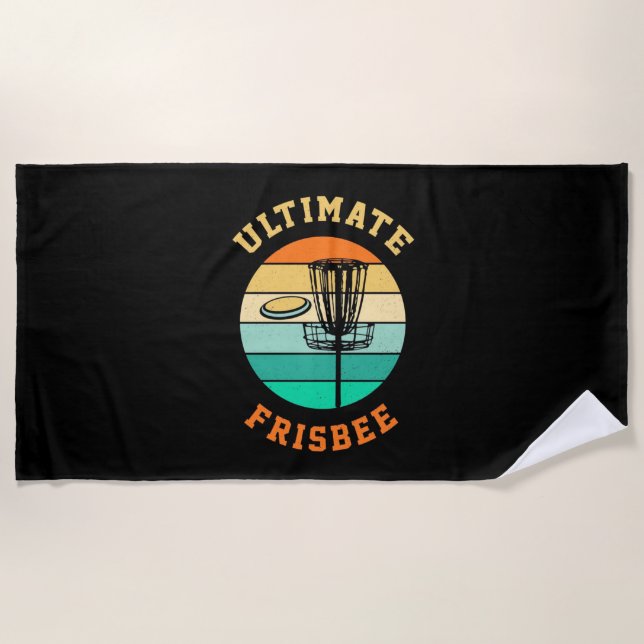 Toalha De Praia Disk Golf Ultimate Frisbee (Frente)