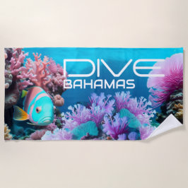 Toalha De Praia Dive Bahamas - Beach Towel