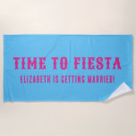 Toalha De Praia Diversão de Papel Picado Fiesta<br><div class="desc">Uma toalha de praia colorida e divertida para um fim de semana inesquecível! Qual local você escolherá para sua festa? Personalize para aniversários marcantes,  chá de noiva de casamento e fins de semana de despedida de solteira.</div>