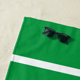 Toalha De Praia Diversão Esportiva Brilhante Kelly Verde Listras d