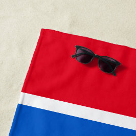 Toalha De Praia Diversão Esportiva Listras Patrióticas Azul Brilha