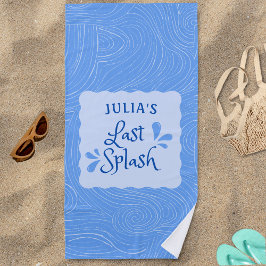 Toalha De Praia Diversão Personalizada "Último Salto" Festa de Des