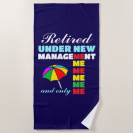 Toalha De Praia divertida aposentadoria ao sol