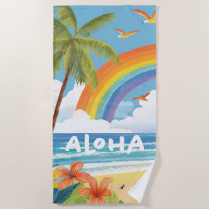 Toalha De Praia Divertimento com Aloha Beach