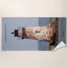 Toalha de praia do Farol da Ilha Cockspur